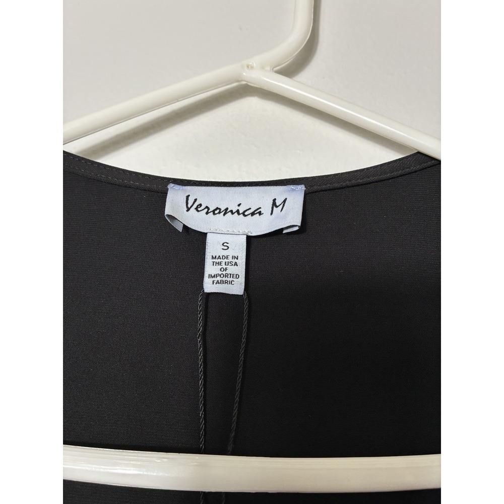Veronica M Black Stretch Jogger Jumpsuit Sleeveless Women's S Minimalist Goth - Picture 4 of 11